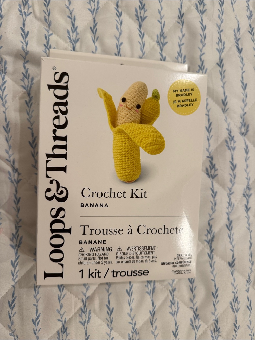 Loops & Threads Crochet Banana Kit - Yellow